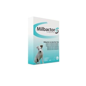 Milbactor 2.5mg/25mg Chiot et petit chien Blister 4 comprimés